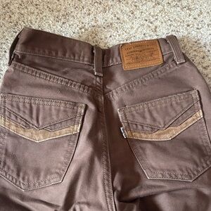 Levi's Vintage 70’s High Rise Bootleg Brown Jeans